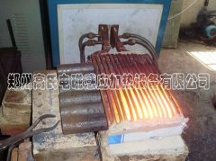 高頻淬火設備對圓鋼進行局部透熱熱處理 高頻淬火設備對圓鋼進行局部透熱熱處理